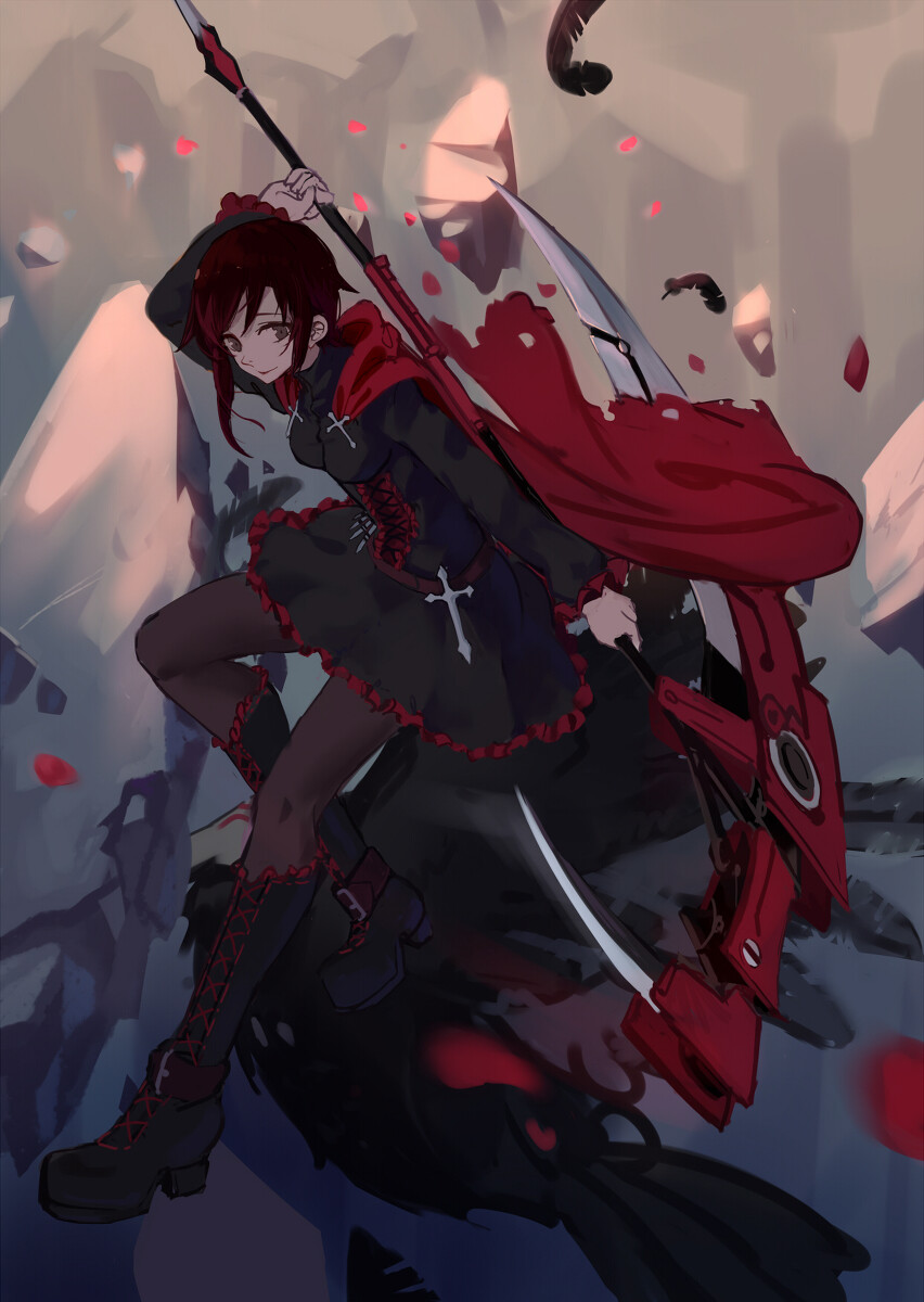 （套图）动漫 插画 少女 封面 头像 人物 P站 二次元 壁纸 原创 战斗系少女 RWBY 画师：Hfp～Kubiao id=53877359 [pixiv]