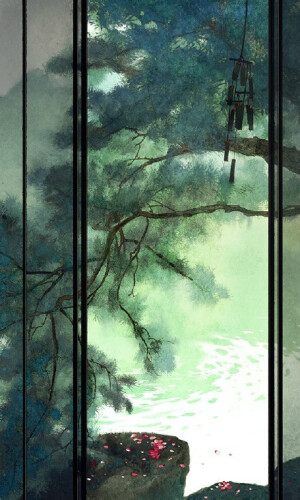 古风 插画 风景 人物 森系 手绘 水彩 涂鸦 星空 唯美 意境 背景 二次元 小清新 治愈系
