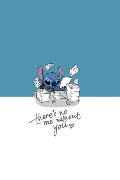 头像。壁纸。可爱。史迪奇。史迪仔。蓝色。壁纸。治愈。