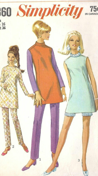 60年代的时装插画