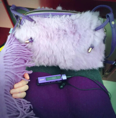 紫色 包包 mp3 围巾 裙子