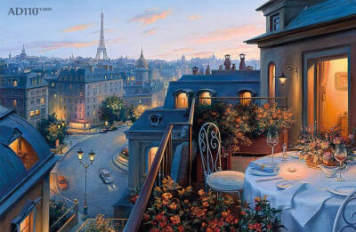 俄罗斯画家 Evgeny Lushpin 俄罗斯夜景超写实画作