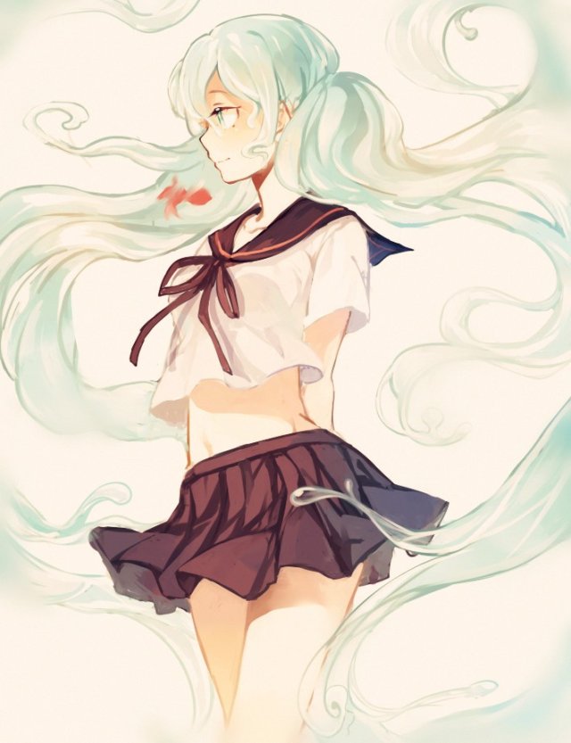 初音未来*Pixiv画师第一百零七期* ‖国人画师：元小宵 id=2398530‖ ◆◇◆◇◆◇◆◇ °天会黑,人会变,唯有画中人经得起时光流转时代变迁。°