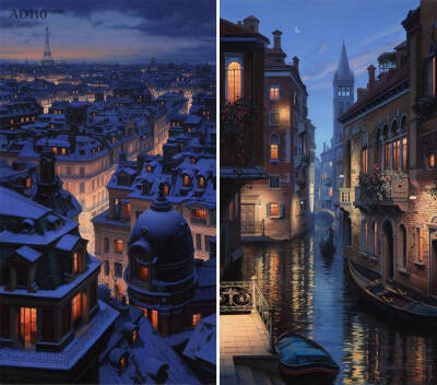 【俄罗斯画家 Evgeny Lushpin 俄罗斯夜景超写实画作】他于1966年11月出生在莫斯科。他的超现实主义表现手法巨幅作品总是让人震撼。追随俄罗斯和西欧最优秀的表象主义传统艺术，画风典雅，注重色彩和形式。他是典型的…