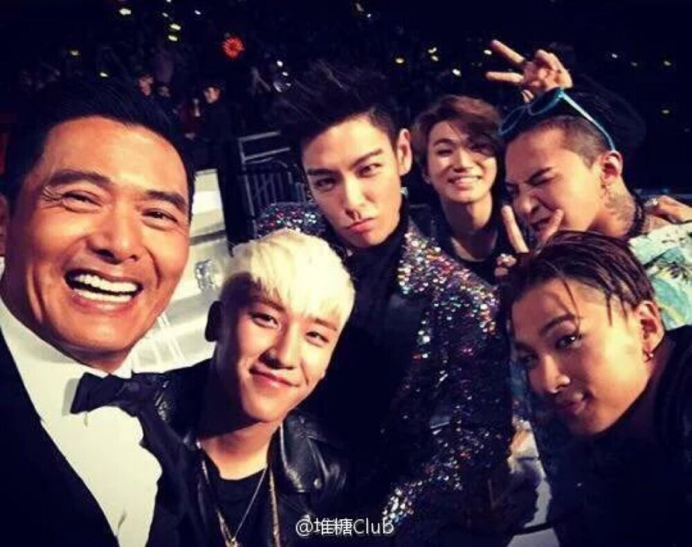 2015MAMA 发哥与bigbang的合影