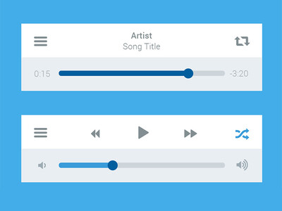 Freebie : Media Player UI interface PSD by PSDFreebies