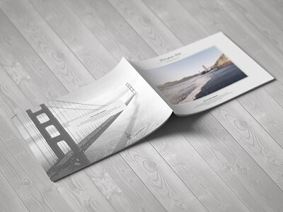 A4 Landscape Brochure Mock-Up by ayashi