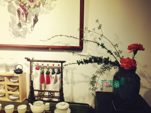 茶室插花     文人 与花的邂逅