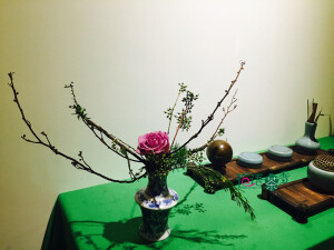 东方式插花   茶室插花
