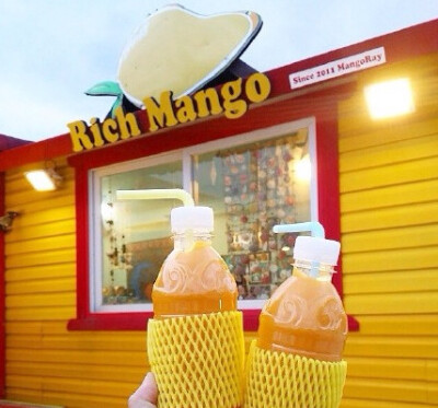 济州岛Rich Mango推出的鲜榨芒果汁