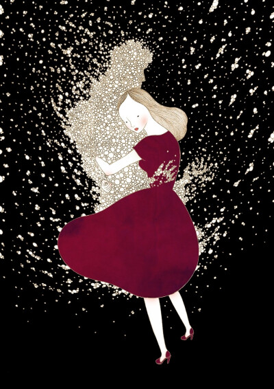 女人花的孤独，也向往有个伴。我也如此。