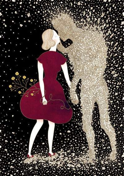 女人花的孤独，也向往有个伴。我也如此。