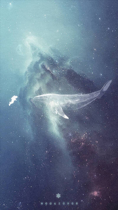 宇航员·深海鲸鱼