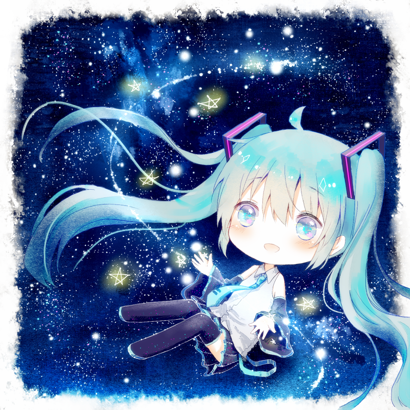 萌哭的q版miku