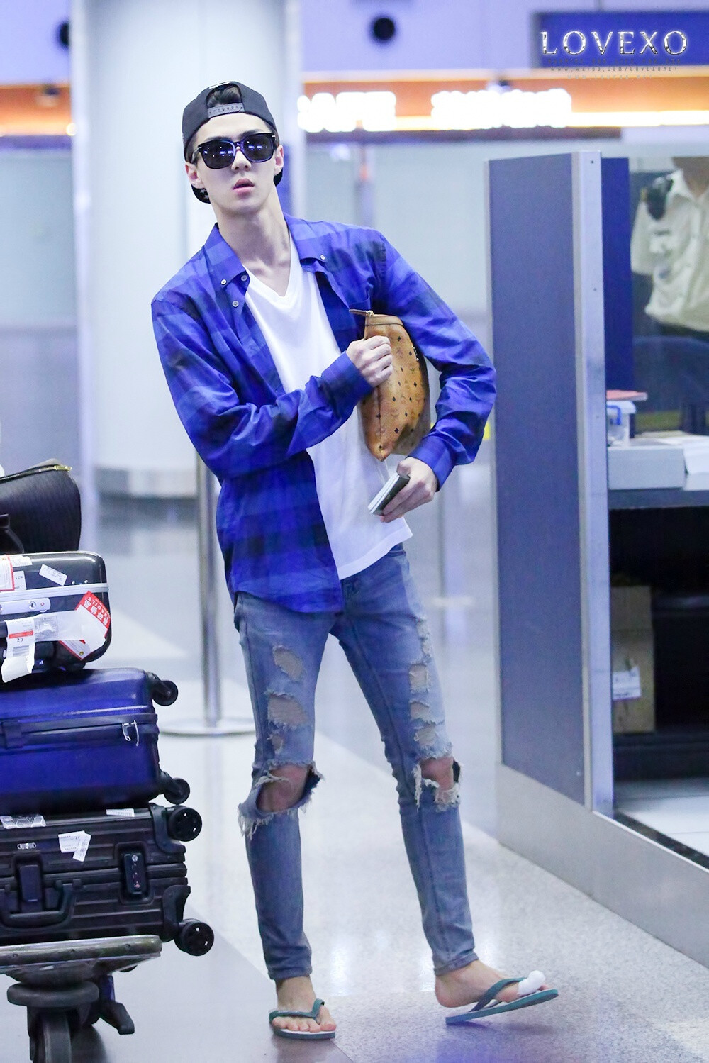 吴世勋机场 私服 SEHUN