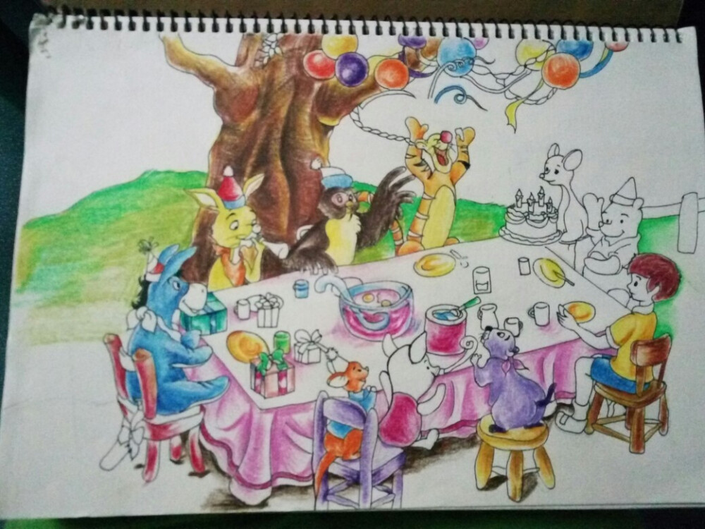 简笔画。绘图中……