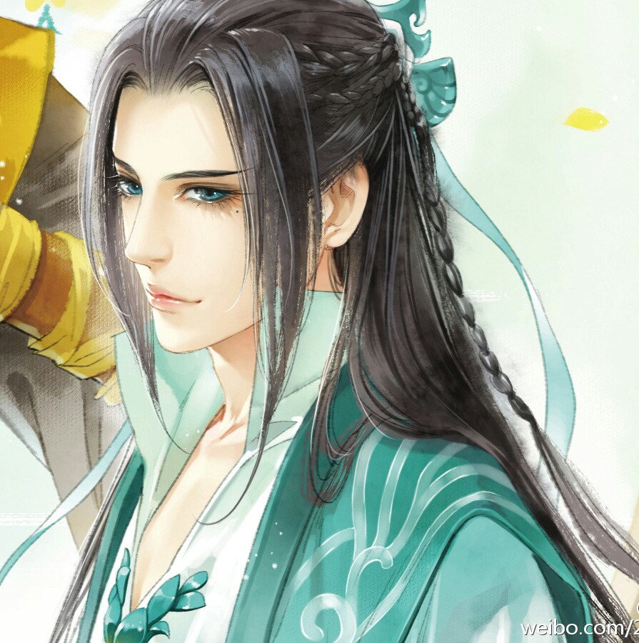 古风，美男，插画 绘:匪萌十月