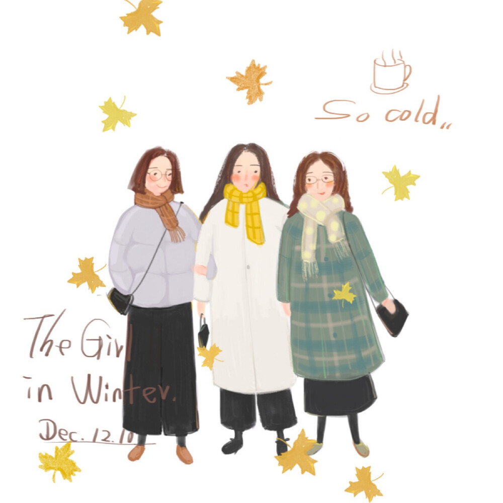 The girls in winter