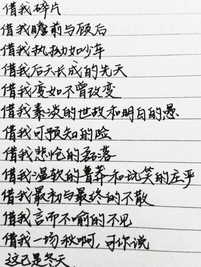 看似冰冷的字句 有些热烈的灵魂