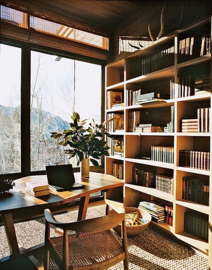 书房也可以有大大的落地窗