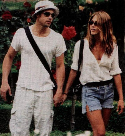 Jennifer Aniston and Brad Pitt