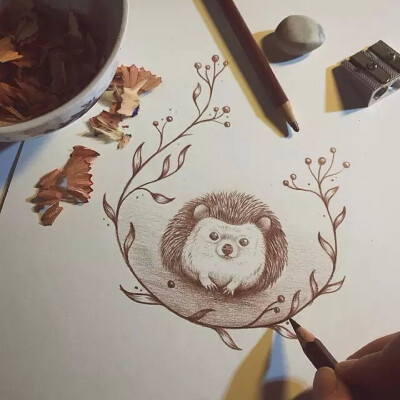 喜欢的佚名手绘插画