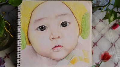 彩铅画 小baby