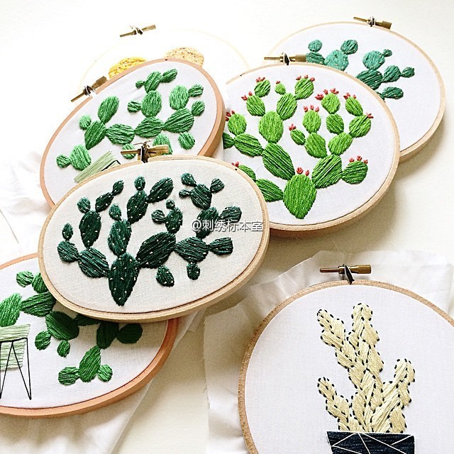 常居美国纽约的刺绣艺术家sarah k benning,专注于现代,新式的刺绣