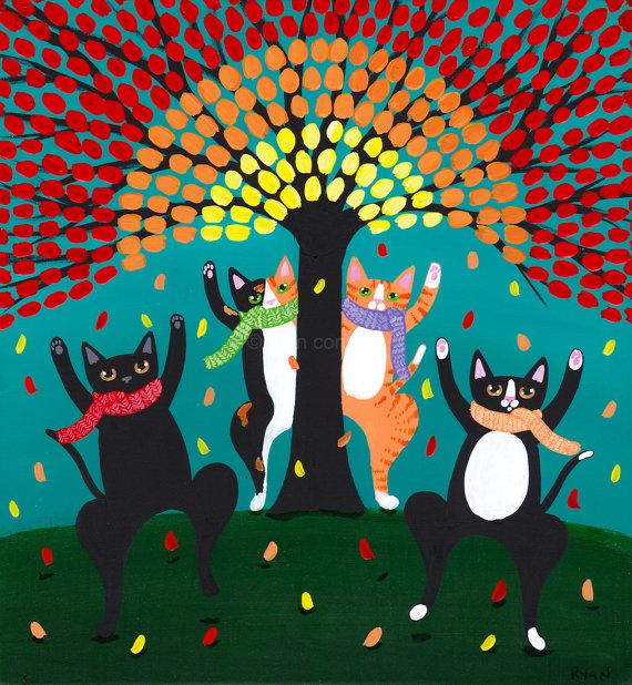 有趣的猫咪插画 By Ryan Conners