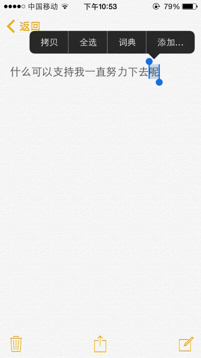 什么可以支持我一直努力下去呢