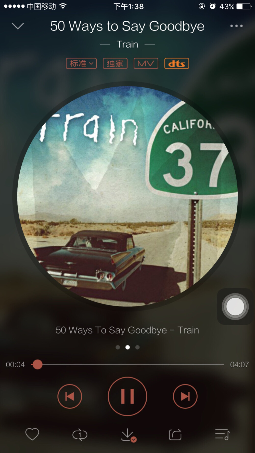 ❤️《50 ways to say Goodbye》Train. 有人把歌名译作《前女友的50种死法》不能太贴切。 分手了，要是别人问你前女友呢去哪了，你要怎么回答？被狮子吃了，晒日光浴晒死了，掉进水泥搅拌机里了，在沙漠里走丢了，被鲨鱼吃了，掉进水里没人救淹死了？只有你想不到。MV也挺有意思的。