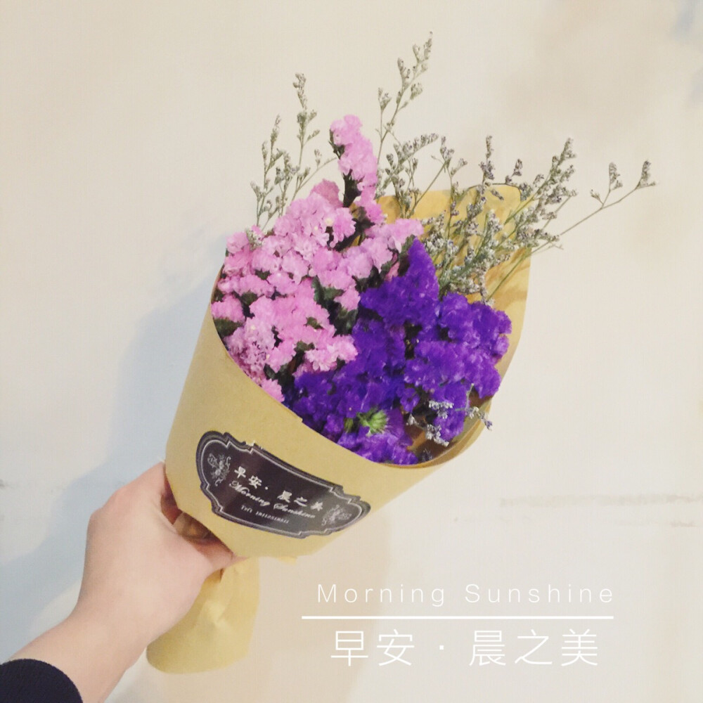 勿忘我花束 干花