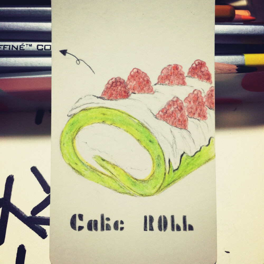 「name card of cake roll」