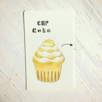 「name card of CUP CAKE」