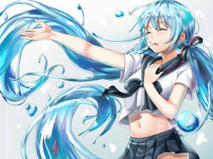 初音  水