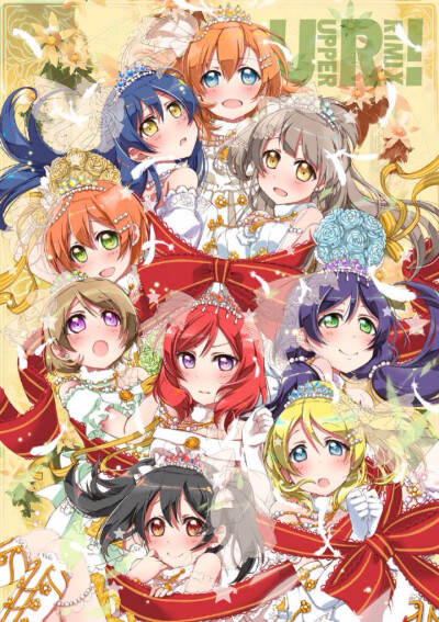 #lovelive!#μ's花嫁~ 【画师碧茶 P站http://t.cn/R4Ln9om】