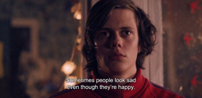 ― Simple Simon (2010) “Sometimes people look sad even though they’re happy.”