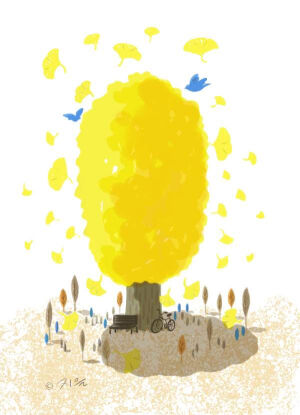 韩网 手绘 插画 可爱