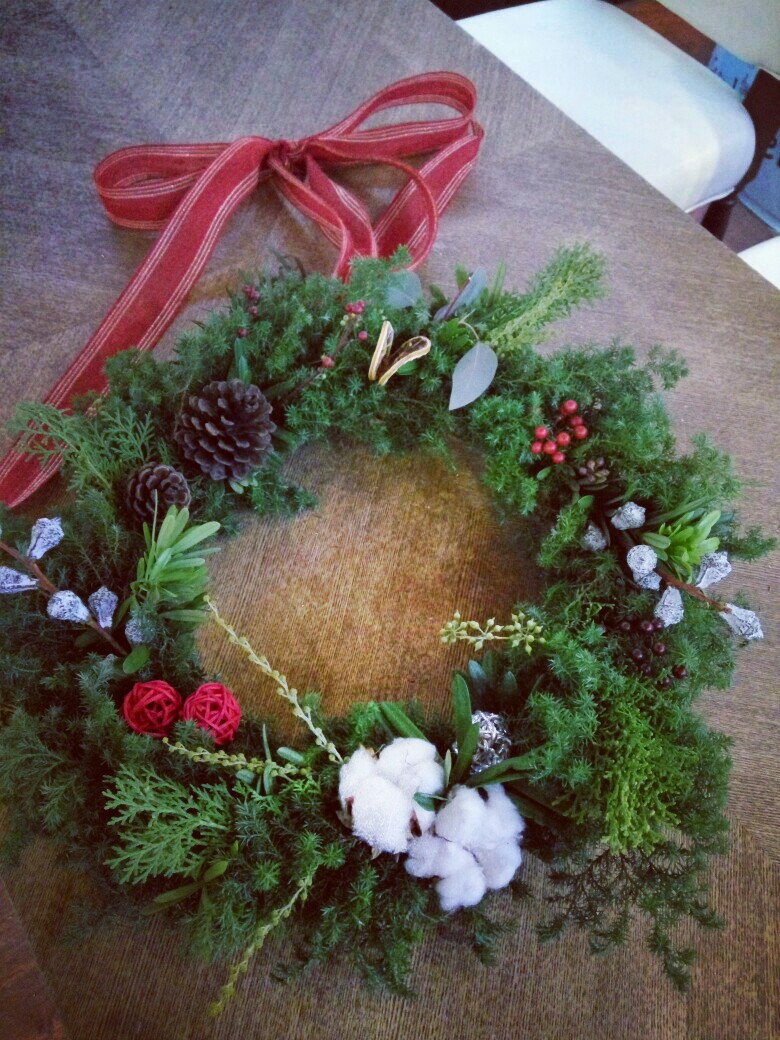 好有心思喔 手工圣诞圈圈