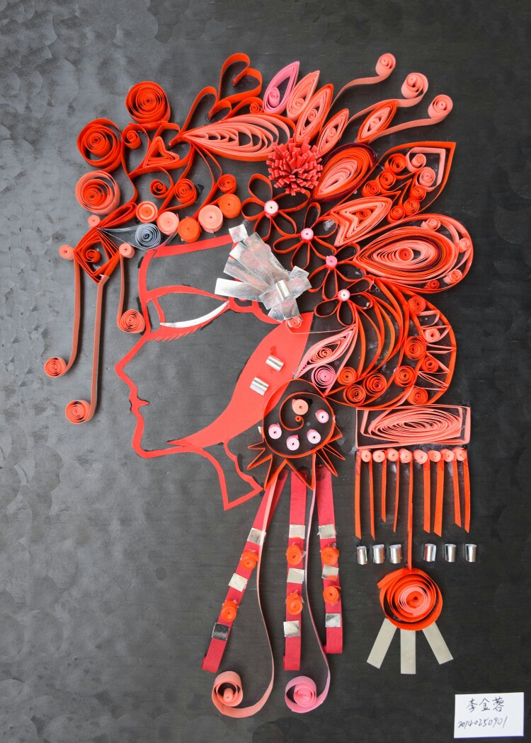 衍纸艺术立体构成转自微博