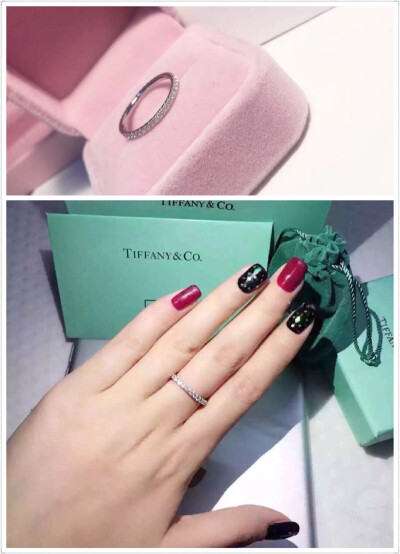 Tiffany单✌️排钻♥️微镶戒指 挑战市面上所有的质量 这是一个非常赞的款式 这是一个越看越爱的款式 一圈或多圈戴.. 随便几个搭配都很美