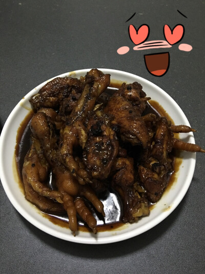 可乐鸡翅鸡爪子