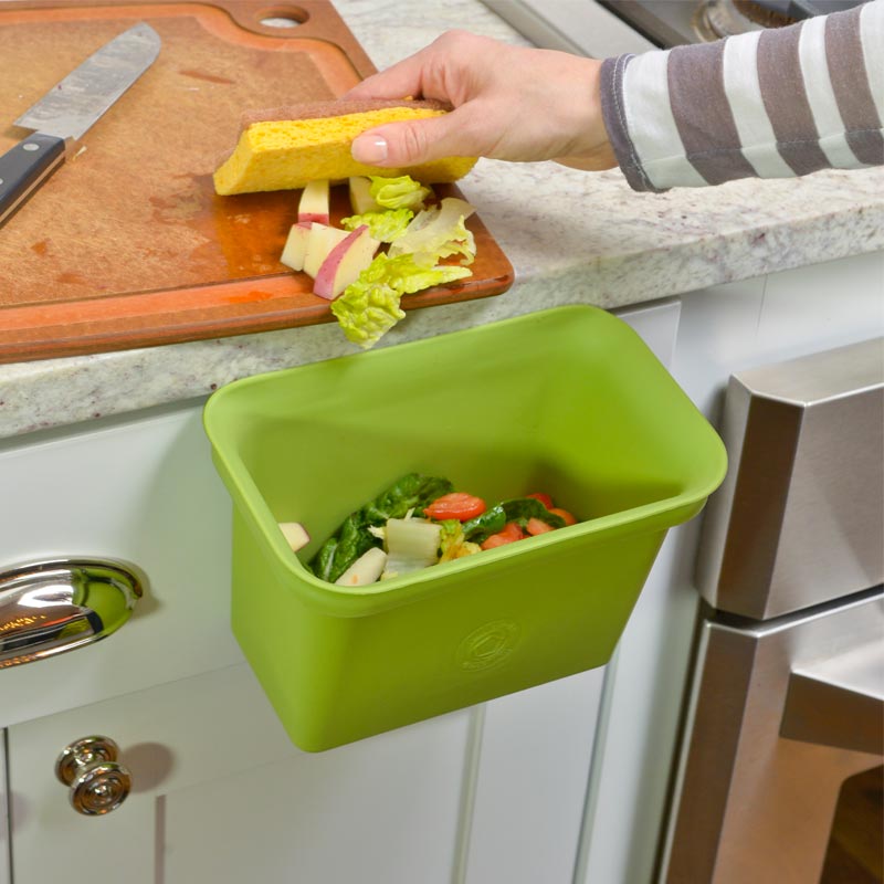 FULLCIRCLE厨房垃圾桶收纳盒 挂式可悬挂无盖纸篓清洁用品