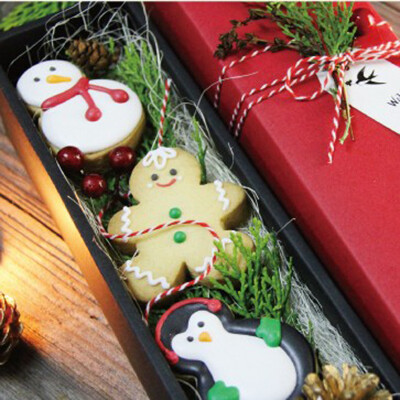 花庐 圣诞姜饼番糖礼盒 盒裝 3枚姜饼 含松果松枝 圣诞礼物