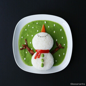 早餐 B162 雪人 圣诞