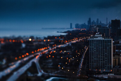 美景 夜晚 夜景 城市 霓虹灯