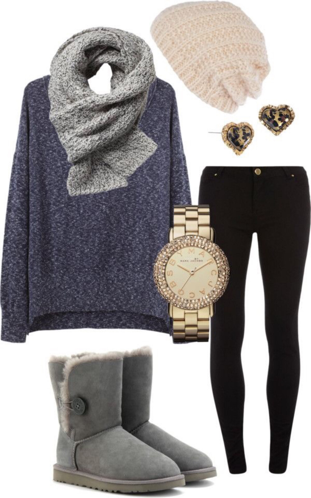 Winter outfit. Casual style