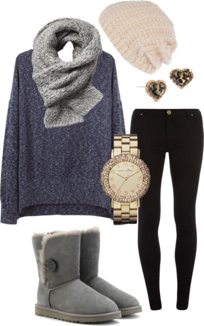 Winter outfit. Casual style
