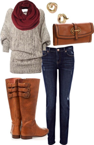 Winter outfit. Casual style