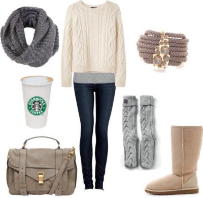 Winter outfit. Casual style